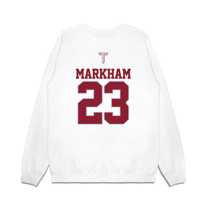 Troy - NCAA Baseball : Houston Markham - USA Raglan Premium Crewneck Sweatshirt-1
