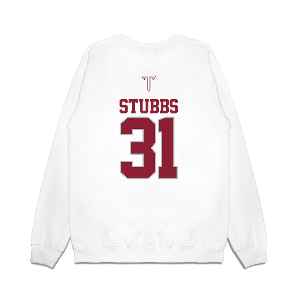 Troy - NCAA Baseball : Benjamin Stubbs - USA Raglan Premium Crewneck Sweatshirt-1