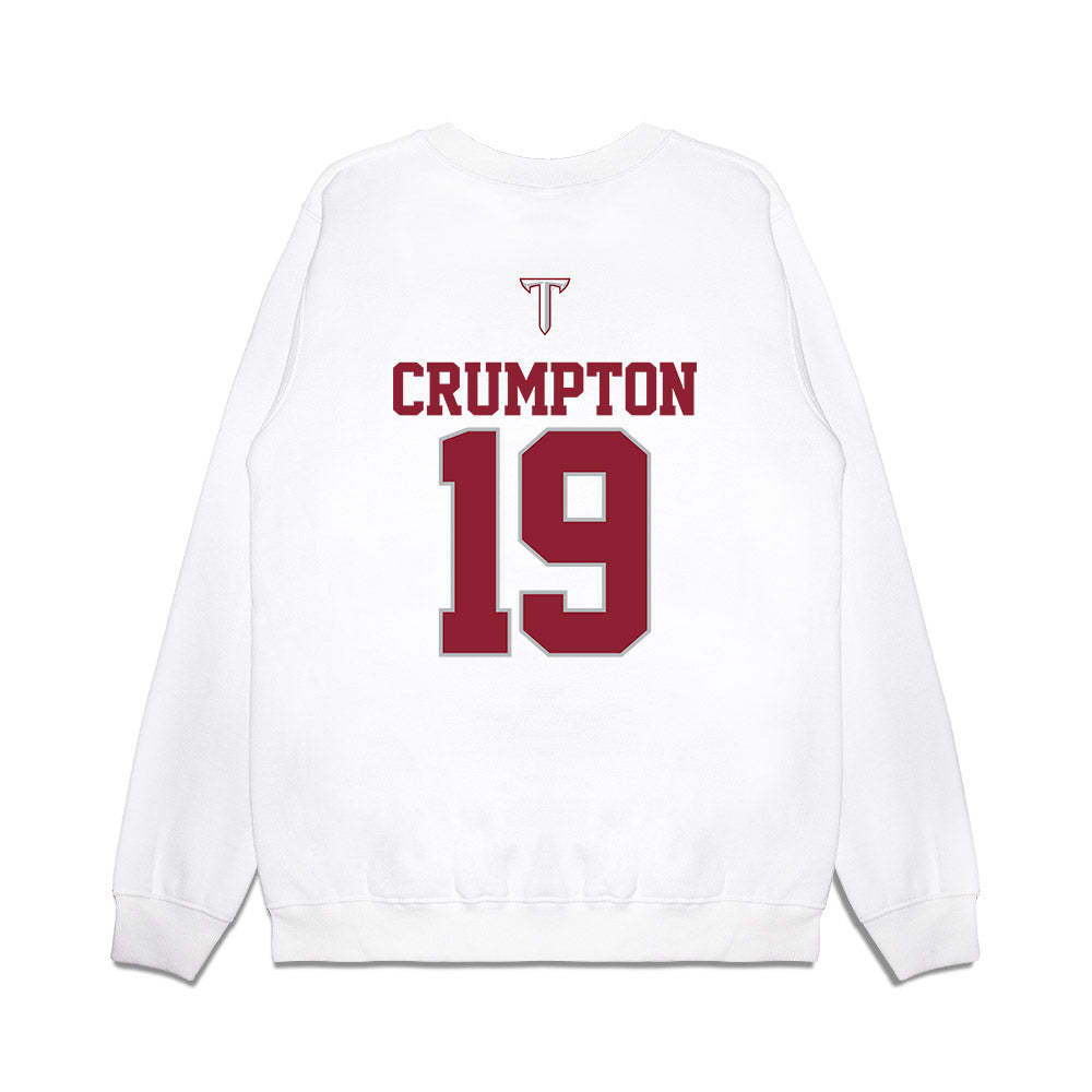 Troy - NCAA Baseball : Kelly Crumpton - USA Raglan Premium Crewneck Sweatshirt-1