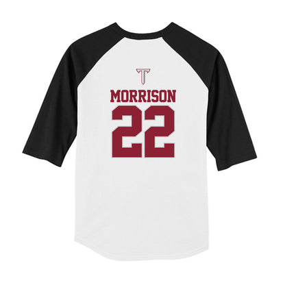 Troy - NCAA Baseball : Robert Morrison - USA Raglan Youth Raglan T-Shirt-1