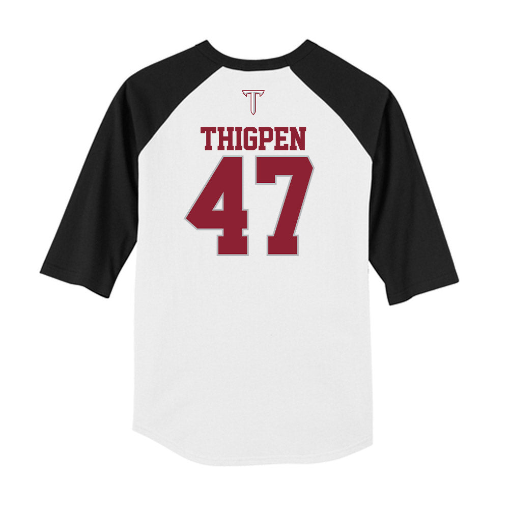 Troy - NCAA Baseball : Noah Thigpen - USA Raglan Raglan Shirt-1