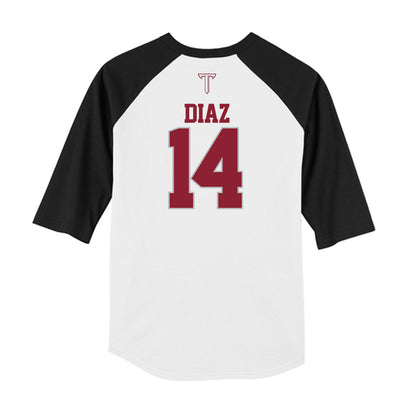 Troy - NCAA Baseball : Zaid Diaz - USA Raglan Raglan Shirt-1