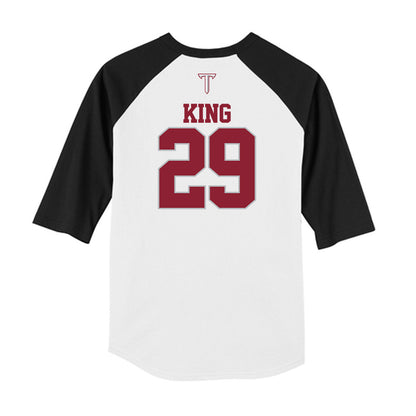 Troy - NCAA Baseball : Dylan King - USA Raglan Raglan Shirt-1