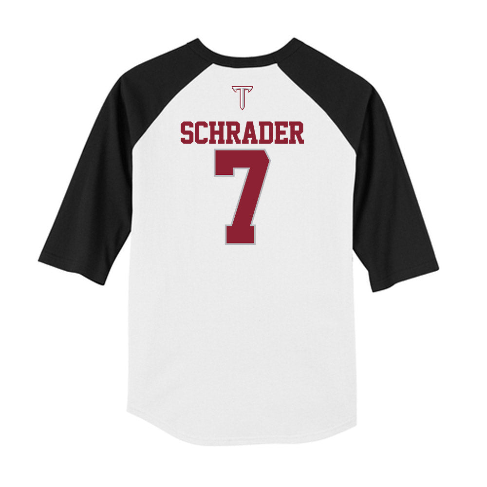 Troy - NCAA Baseball : Gavin Schrader - USA Raglan Raglan Shirt-1