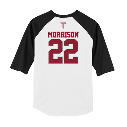Troy - NCAA Baseball : Robert Morrison - USA Raglan Raglan Shirt-1