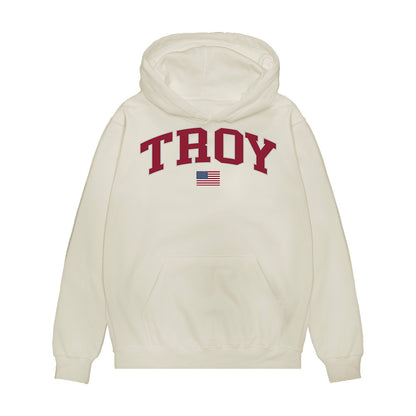 Troy - NCAA Baseball : Gavin Schrader - USA Raglan Premium Hooded Sweatshirt-0