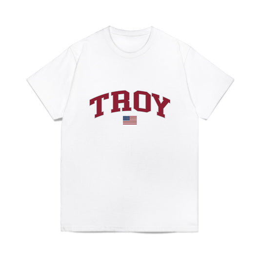 Troy - NCAA Baseball : Benjamin Stubbs - USA Raglan Comfort Colors T-Shirt-0