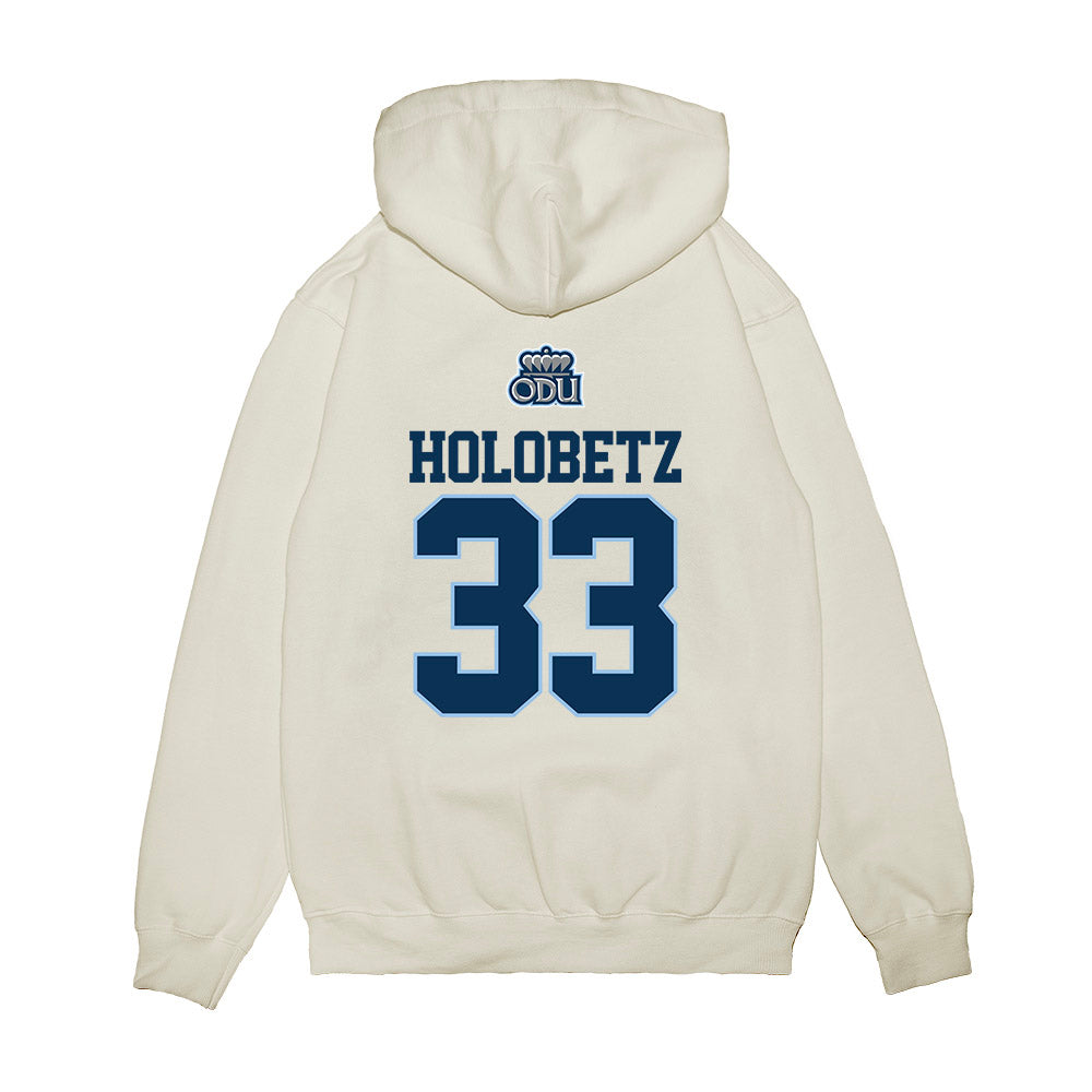 Old Dominion - NCAA Baseball : John Holobetz - USA Raglan Premium Hooded Sweatshirt-1