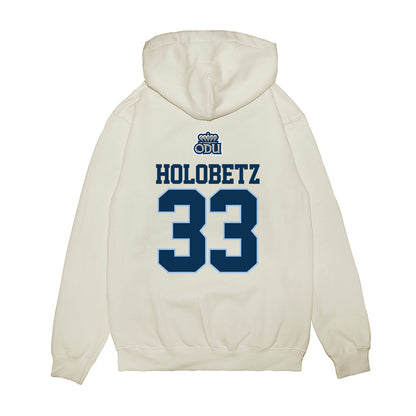 Old Dominion - NCAA Baseball : John Holobetz - USA Raglan Premium Hooded Sweatshirt-1