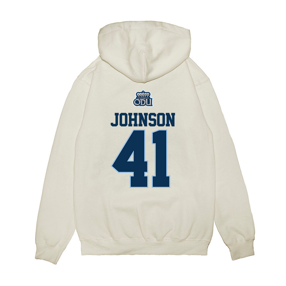 Old Dominion - NCAA Baseball : Patrick Johnson - USA Raglan Premium Hooded Sweatshirt-1