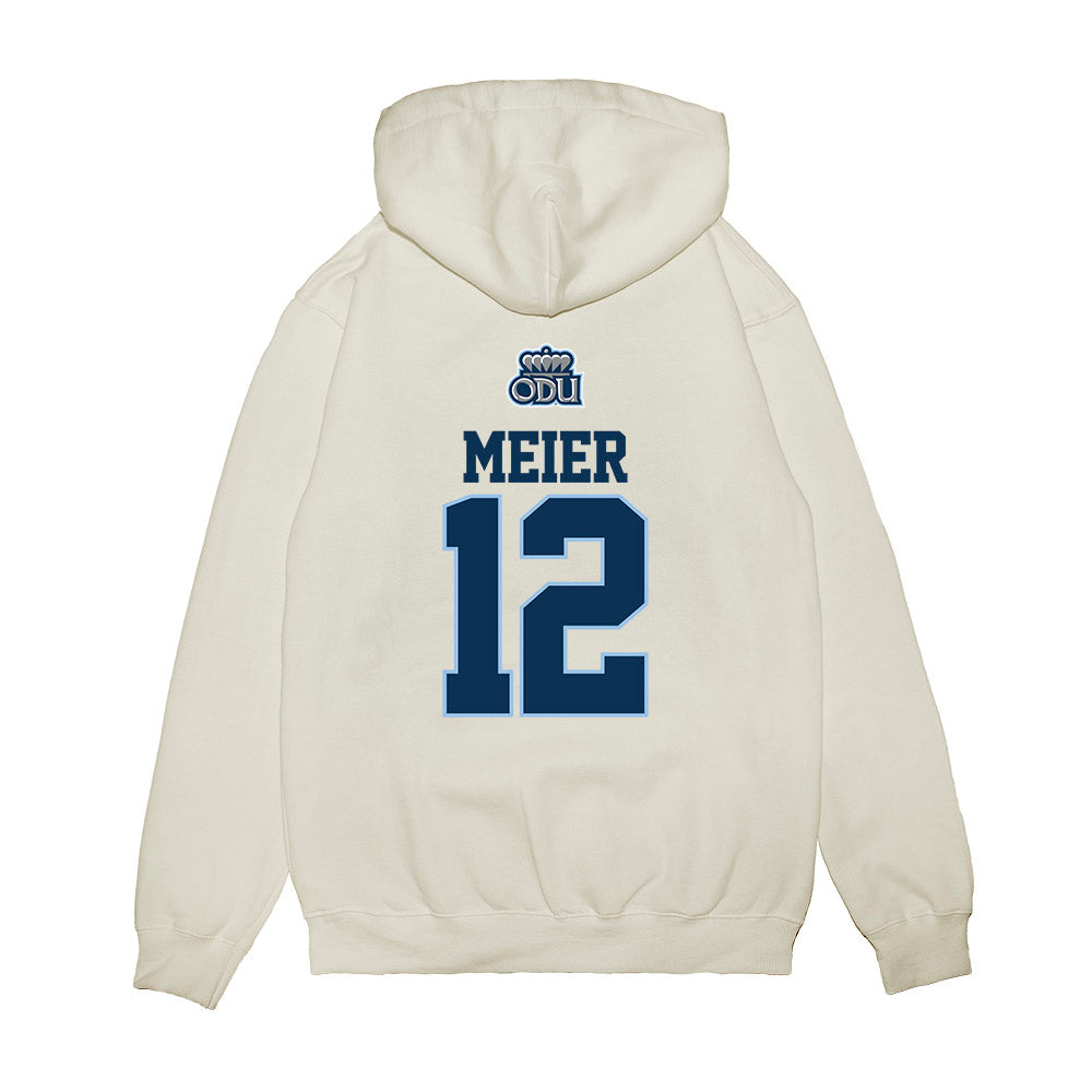 Old Dominion - NCAA Baseball : Steven Meier - USA Raglan Premium Hooded Sweatshirt-1