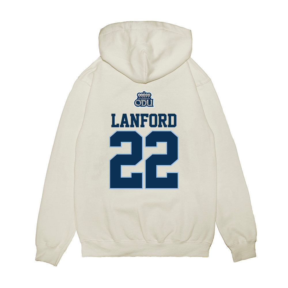 Old Dominion - NCAA Baseball : Cole Lanford - USA Raglan Premium Hooded Sweatshirt-1