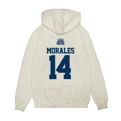 Old Dominion - NCAA Baseball : Efrain Morales - USA Raglan Premium Hooded Sweatshirt-1
