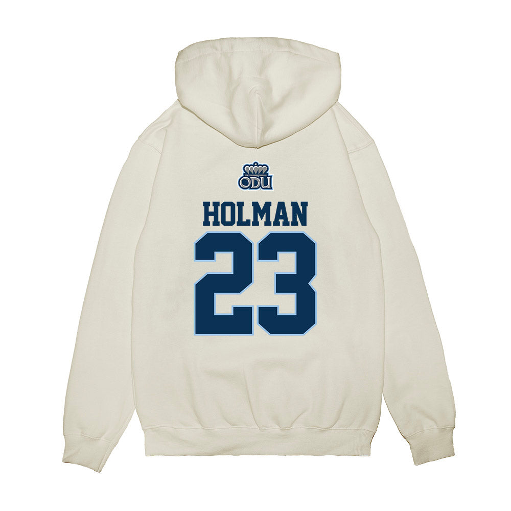 Old Dominion - NCAA Baseball : Evan Holman - USA Raglan Premium Hooded Sweatshirt-1