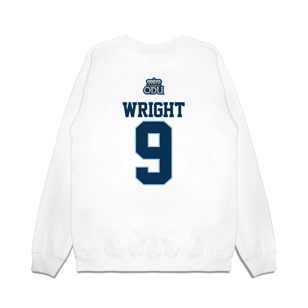 Old Dominion - NCAA Baseball : Francis Wright - USA Raglan Premium Crewneck Sweatshirt-1