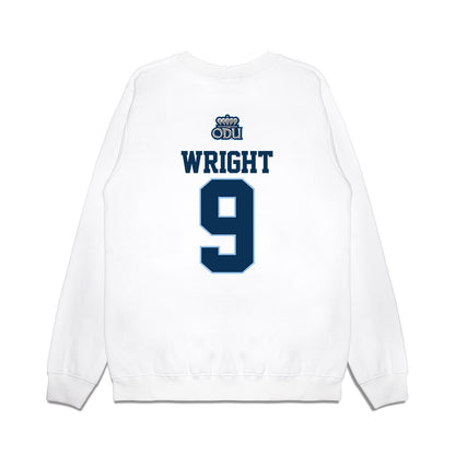 Old Dominion - NCAA Baseball : Francis Wright - USA Raglan Premium Crewneck Sweatshirt-1