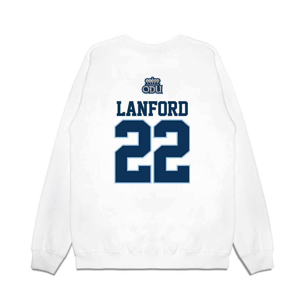 Old Dominion - NCAA Baseball : Cole Lanford - USA Raglan Premium Crewneck Sweatshirt-1