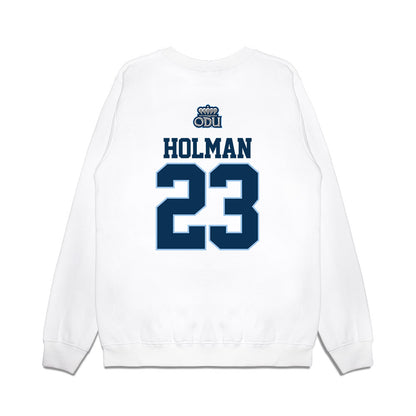 Old Dominion - NCAA Baseball : Evan Holman - USA Raglan Premium Crewneck Sweatshirt-1