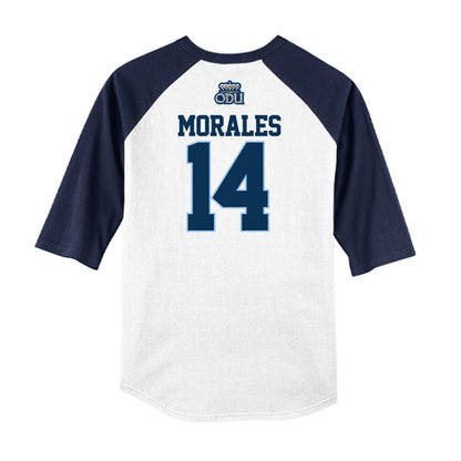Old Dominion - NCAA Baseball : Efrain Morales - USA Raglan Raglan Shirt-1