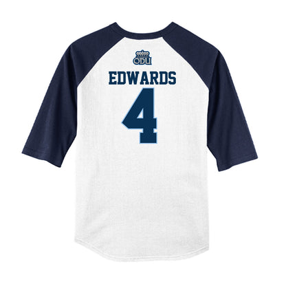 Old Dominion - NCAA Baseball : Kyle Edwards - USA Raglan Raglan Shirt-1