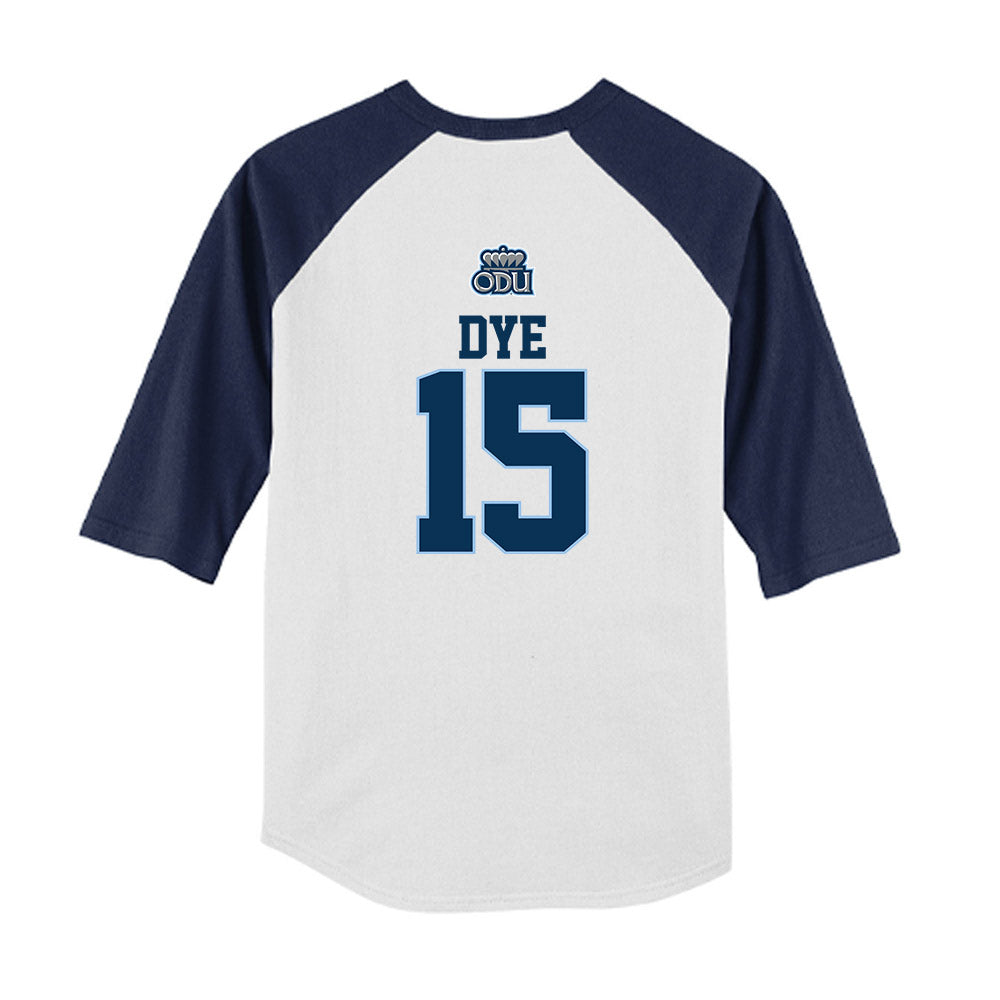 Old Dominion - NCAA Baseball : Macaddin Dye - USA Raglan Youth Raglan T-Shirt-1