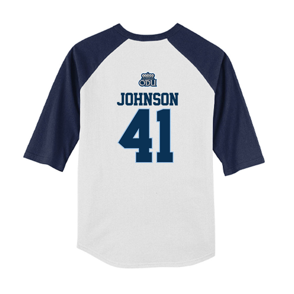 Old Dominion - NCAA Baseball : Patrick Johnson - USA Raglan Youth Raglan T-Shirt-1