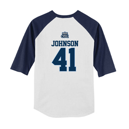 Old Dominion - NCAA Baseball : Patrick Johnson - USA Raglan Youth Raglan T-Shirt-1