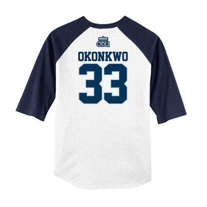Old Dominion - NCAA Baseball : Jackson Okonkwo - USA Raglan Raglan Shirt-1