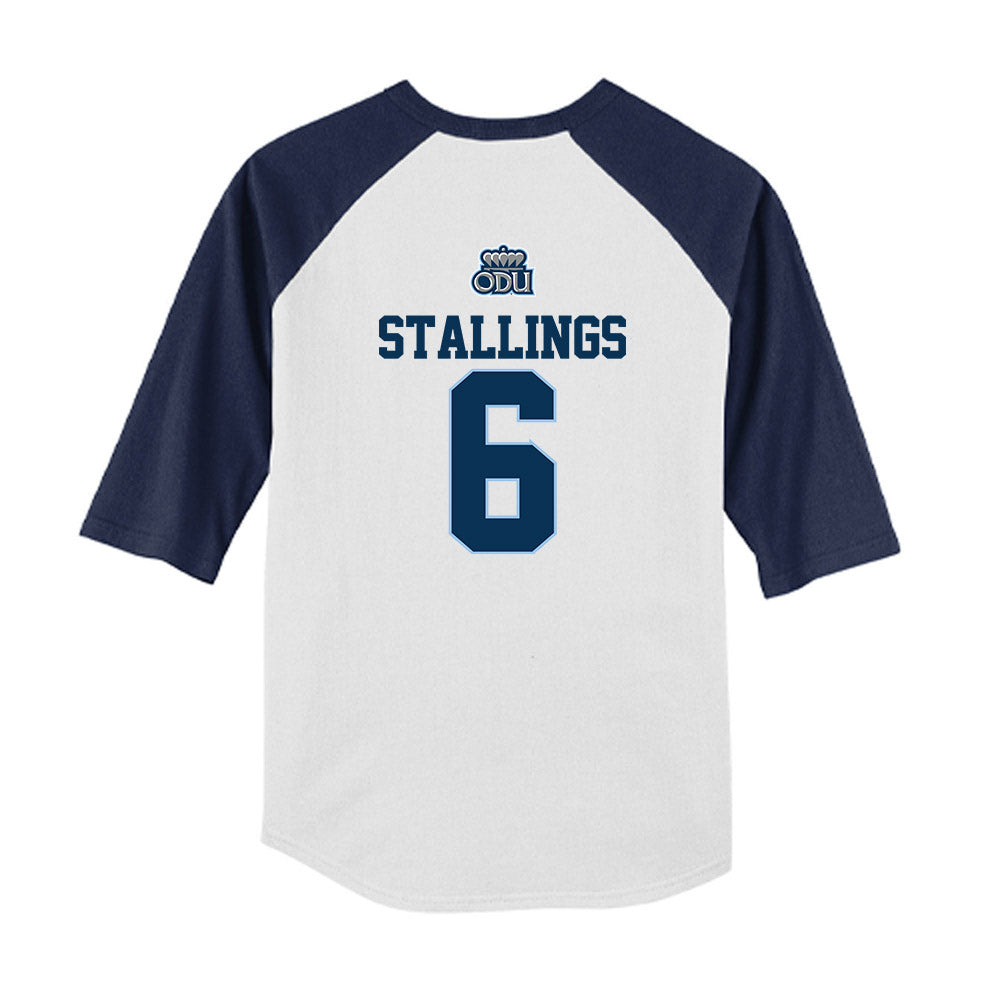 Old Dominion - NCAA Baseball : Maverick Stallings - USA Raglan Youth Raglan T-Shirt-1