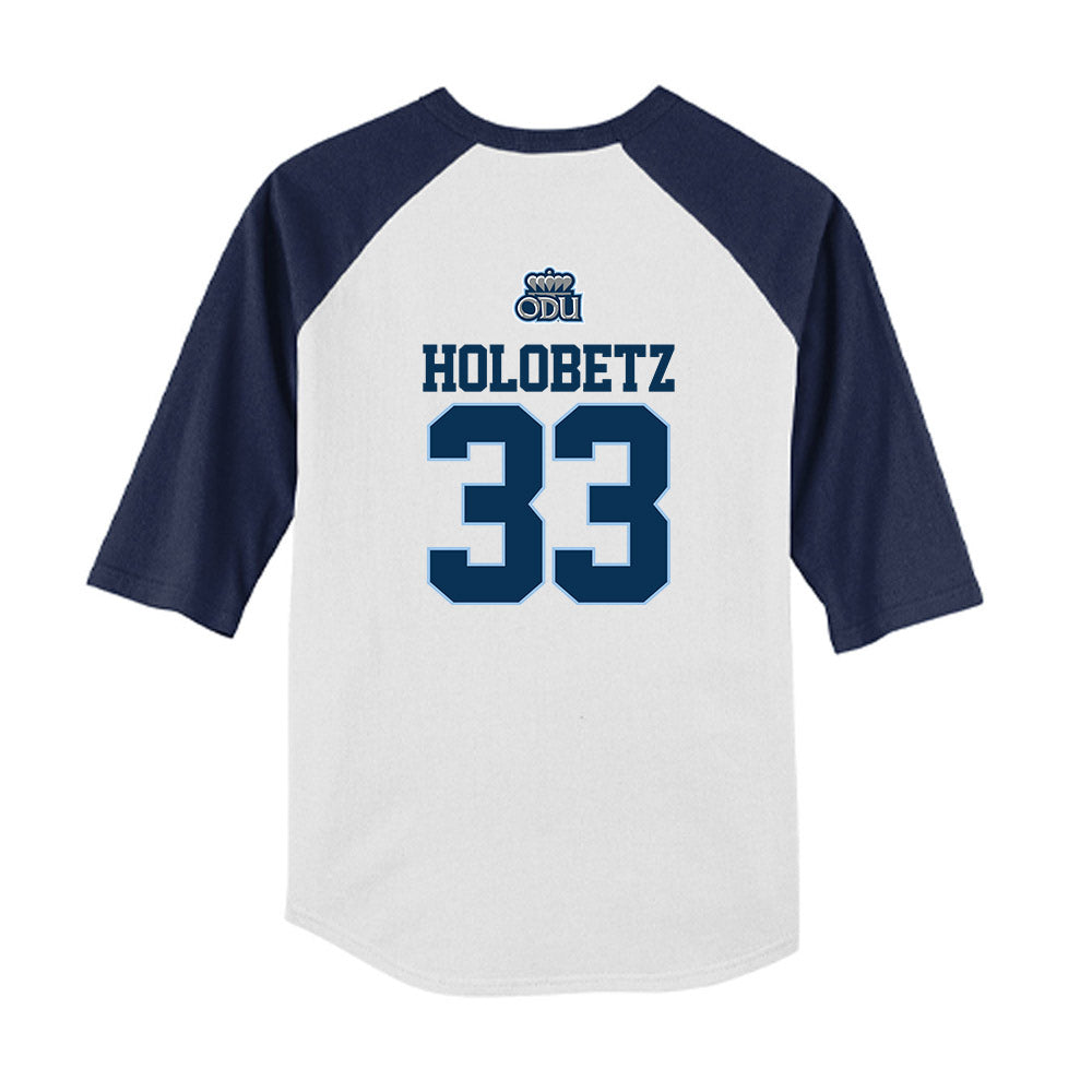Old Dominion - NCAA Baseball : John Holobetz - USA Raglan Youth Raglan T-Shirt-1