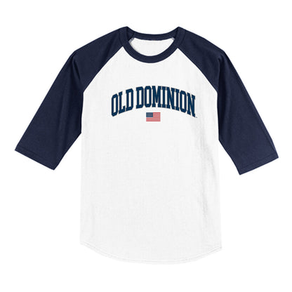 Old Dominion - NCAA Baseball : Marco Levari - USA Raglan Raglan Shirt-0