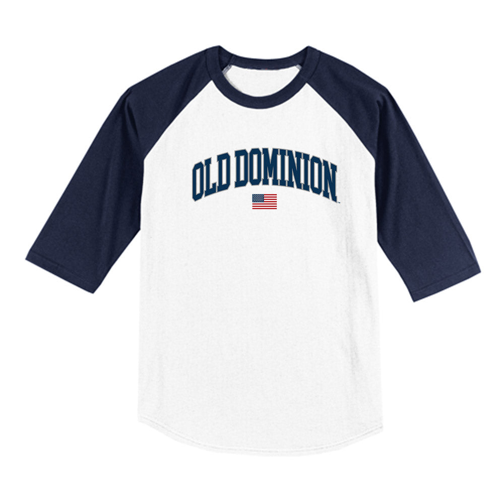 Old Dominion - NCAA Baseball : Patrick Johnson - USA Raglan Raglan Shirt-0