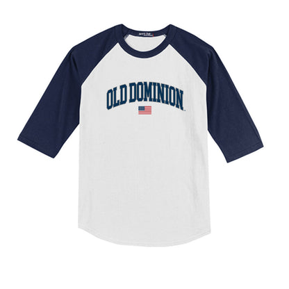 Old Dominion - NCAA Baseball : Bennett Siegel - USA Raglan Youth Raglan T-Shirt-0