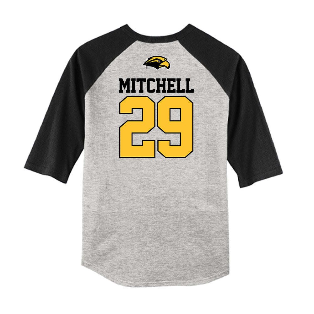 Southern Miss - NCAA Baseball : Samuel Mitchell - USA Raglan Shirt-1