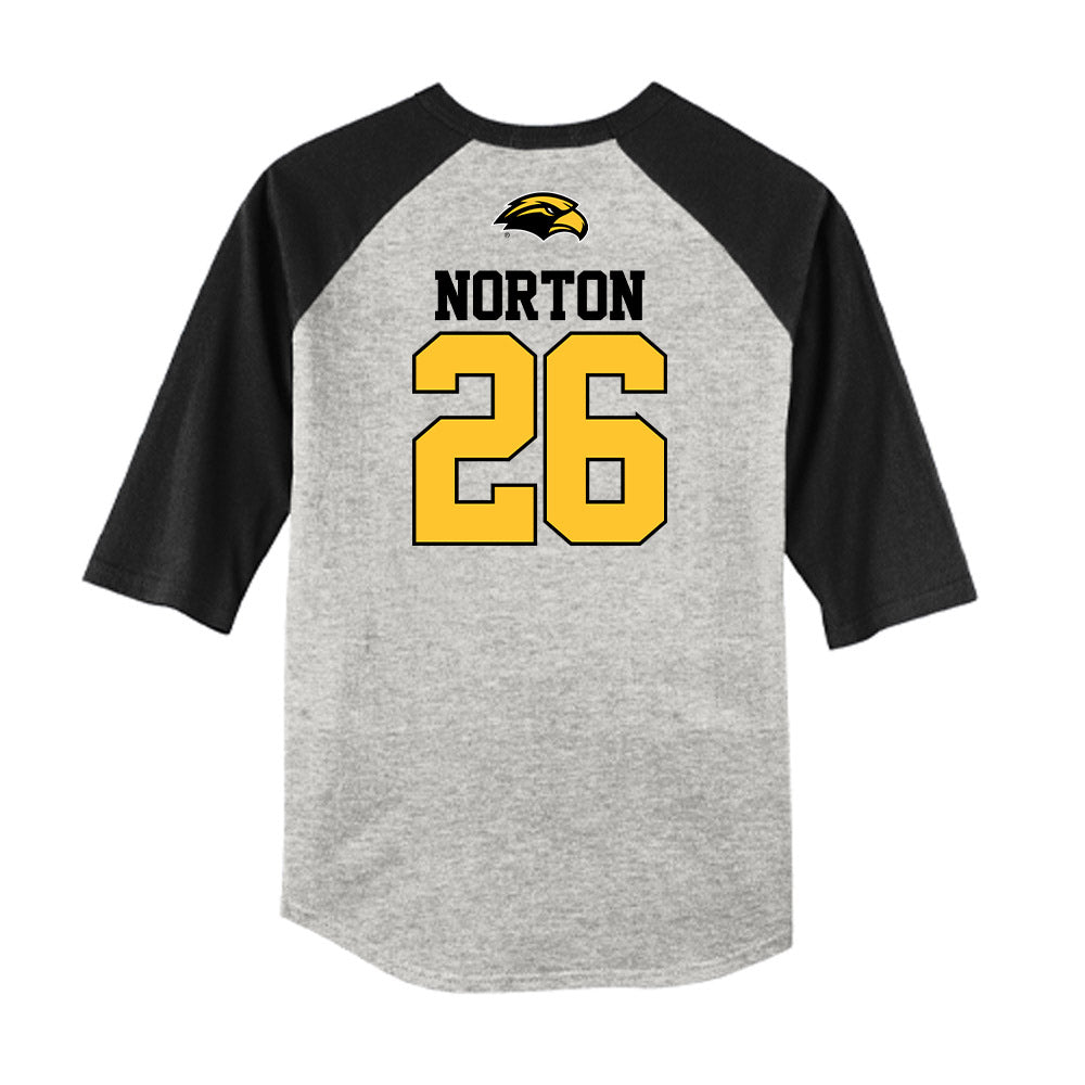 Southern Miss - NCAA Baseball : Jace Norton - USA Raglan Shirt-1