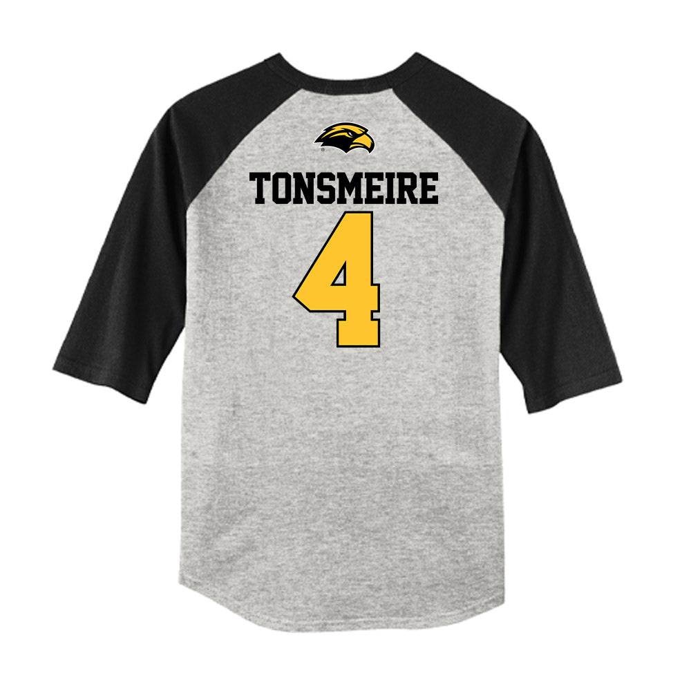 Southern Miss - NCAA Baseball : William Tonsmeire - USA Raglan Shirt-1