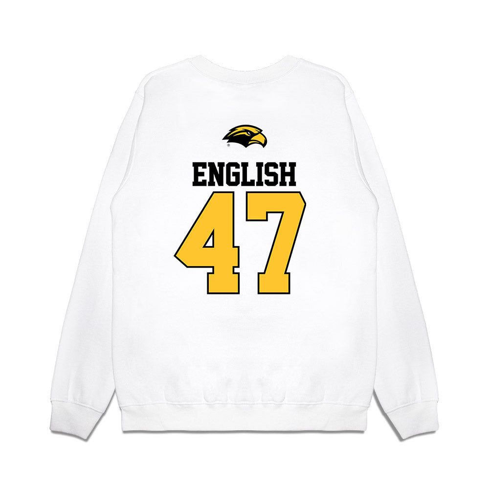 Southern Miss - NCAA Baseball : McCarty English - USA Premium Crewneck Sweatshirt-1