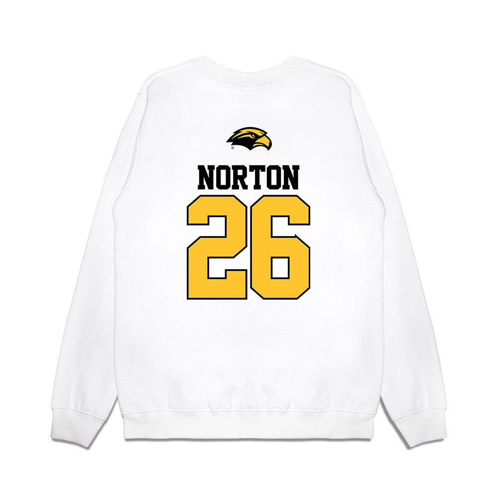 Southern Miss - NCAA Baseball : Jace Norton - USA Premium Crewneck Sweatshirt-1