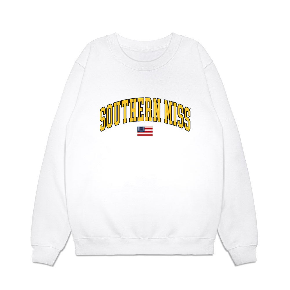 Southern Miss - NCAA Baseball : Jace Norton - USA Premium Crewneck Sweatshirt-0