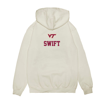 Virginia Tech - NCAA Baseball : Chase Swift - USA Premium Hooded Sweatshirt-1