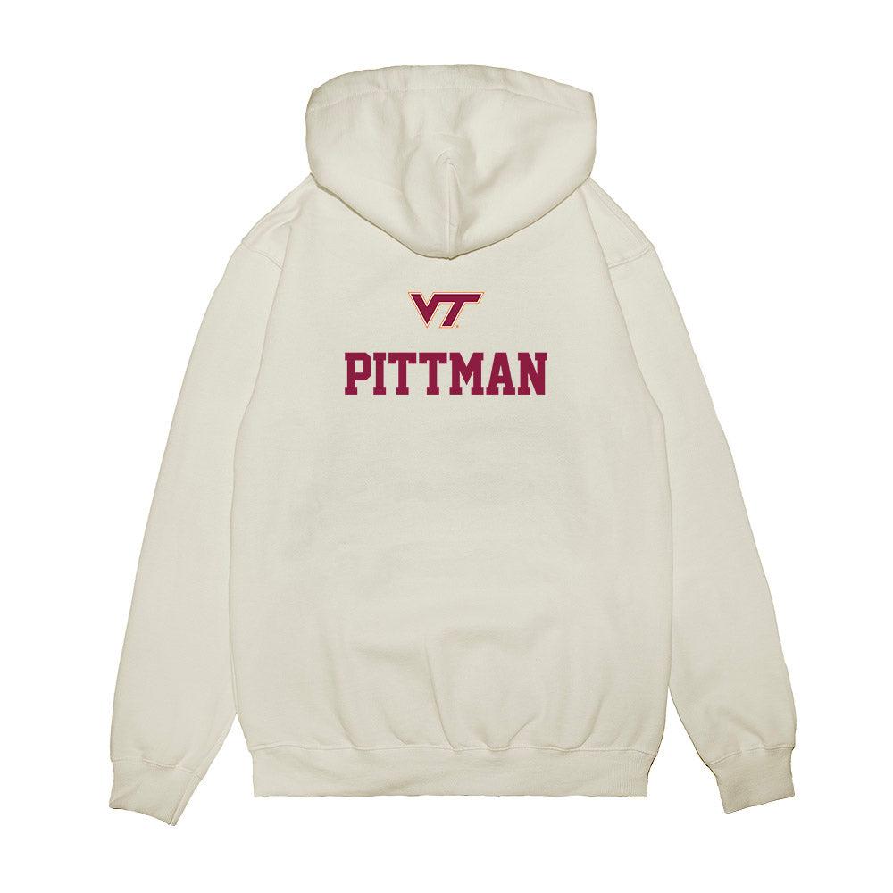 Virginia Tech - NCAA Baseball : Cameron Pittman - USA Premium Hooded Sweatshirt-1