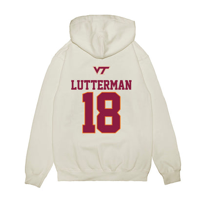 Virginia Tech - NCAA Baseball : Hudson Lutterman - USA Premium Hooded Sweatshirt-1