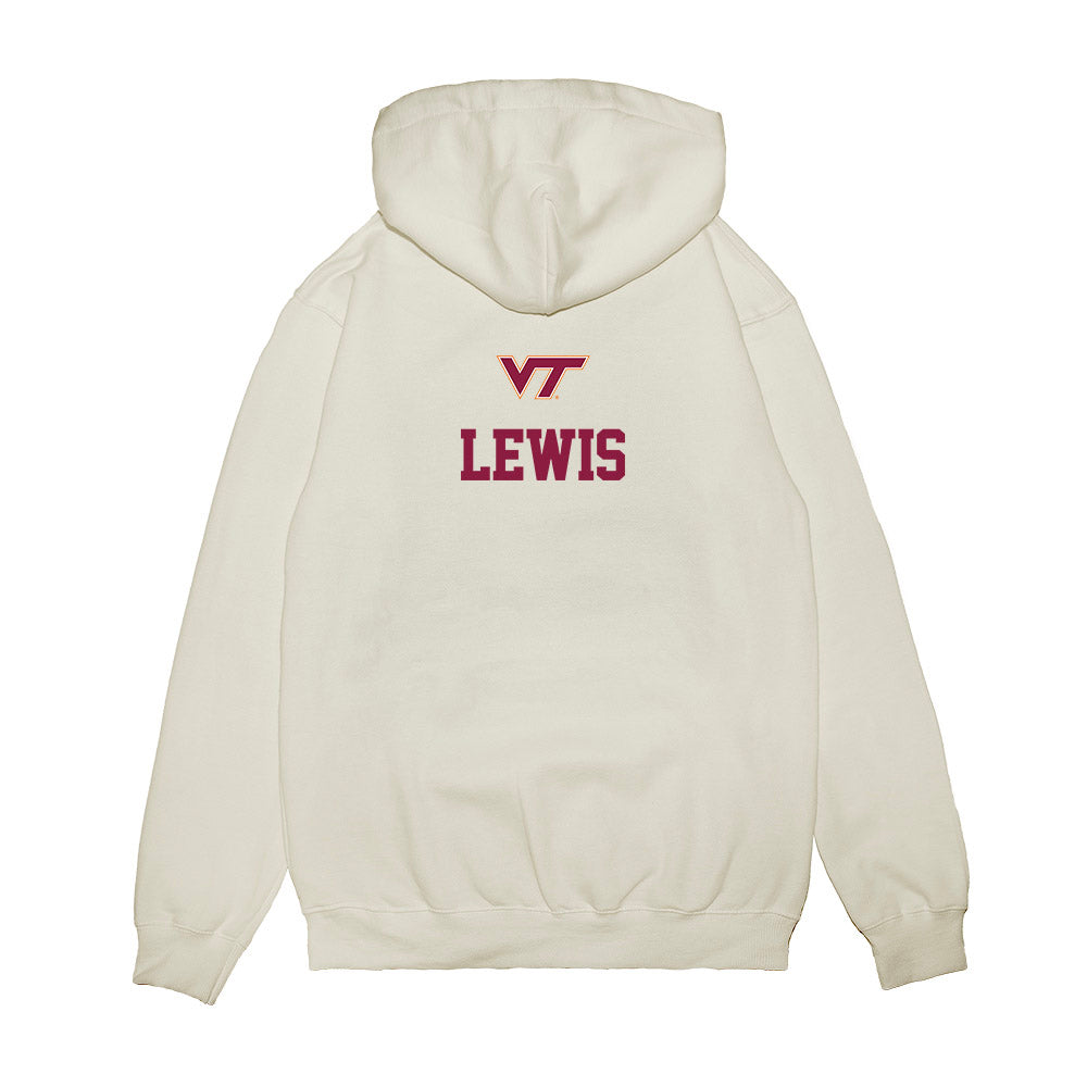 Virginia Tech - NCAA Baseball : David Lewis - USA Premium Hooded Sweatshirt-1