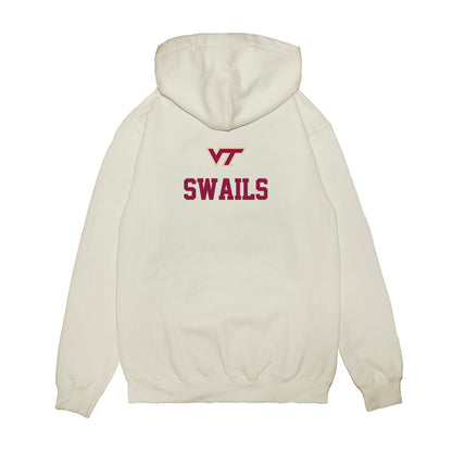 Virginia Tech - NCAA Baseball : Tucker Swails - USA Premium Hooded Sweatshirt-1