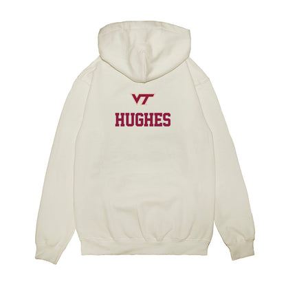Virginia Tech - NCAA Baseball : Treyson Hughes - USA Premium Hooded Sweatshirt-1