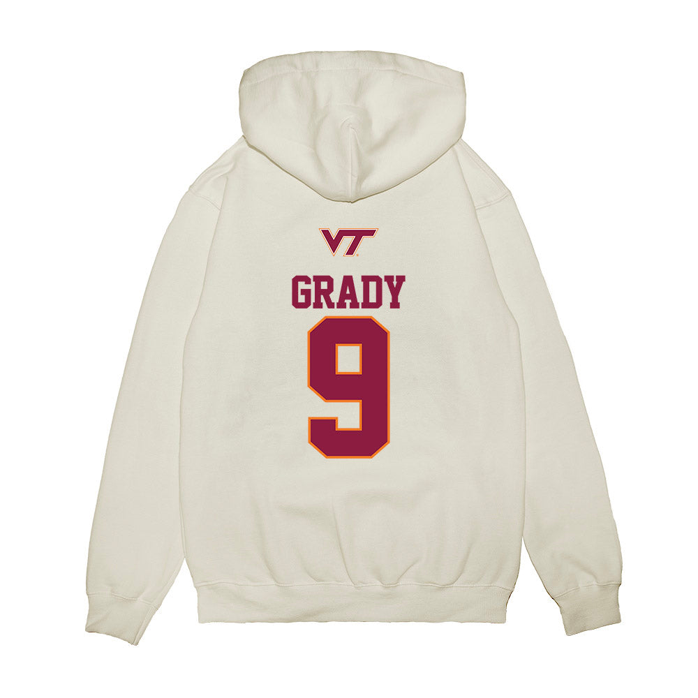 Virginia Tech - NCAA Baseball : Clay Grady - USA Premium Hooded Sweatshirt-1