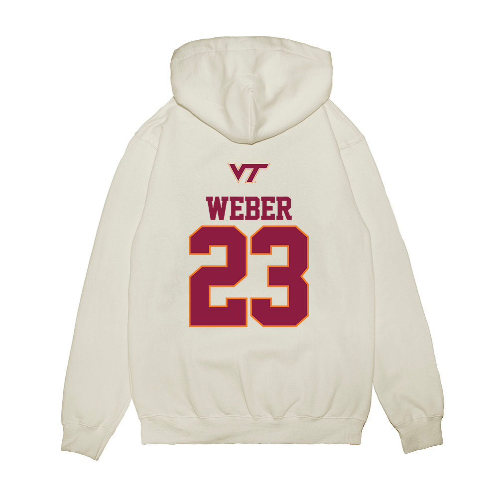 Virginia Tech - NCAA Baseball : Ben Weber - USA Premium Hooded Sweatshirt-1