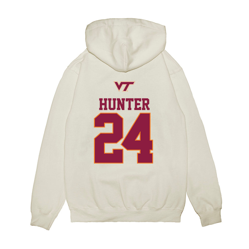 Virginia Tech - NCAA Baseball : Grant Hunter - USA Premium Hooded Sweatshirt-1