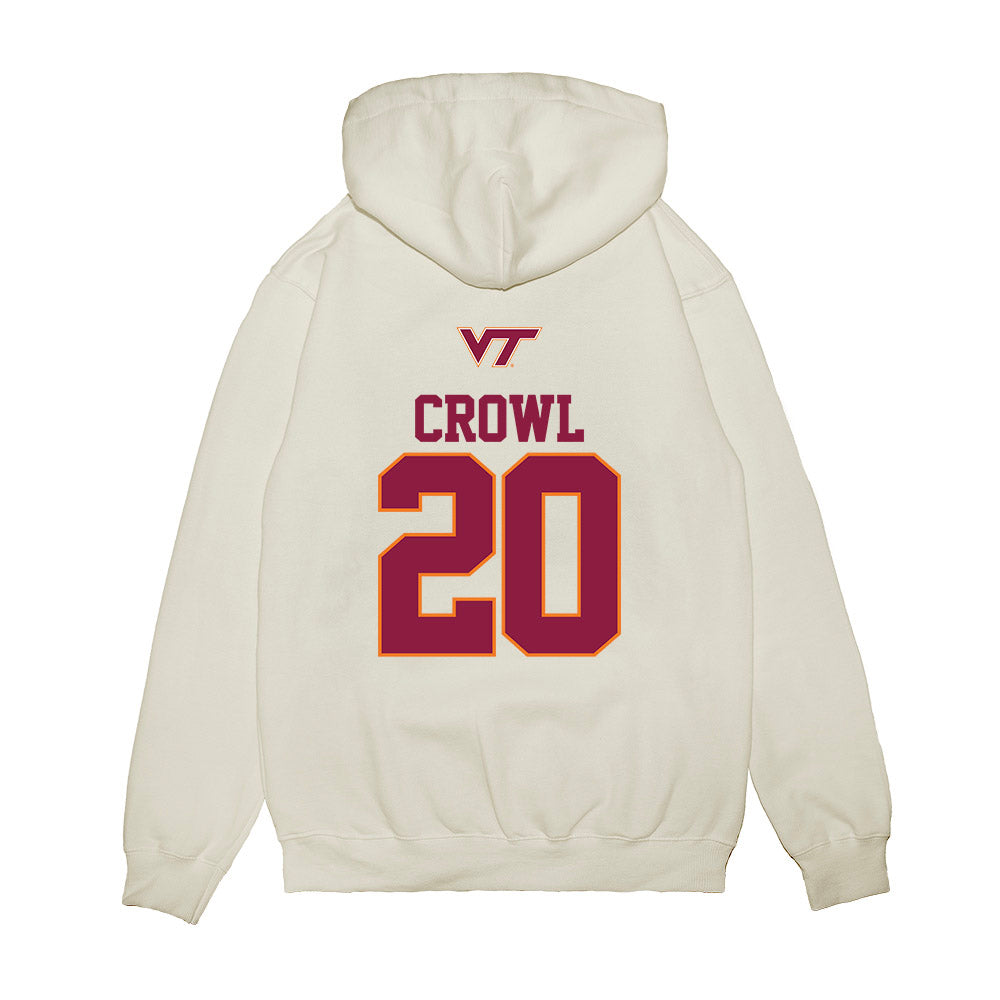 Virginia Tech - NCAA Baseball : Preston Crowl - USA Premium Hooded Sweatshirt-1