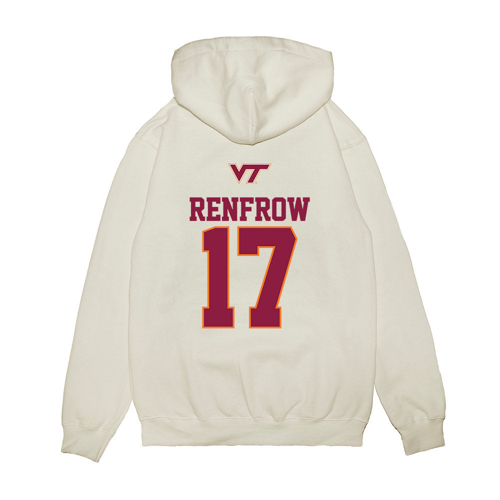 Virginia Tech - NCAA Baseball : Brett Renfrow - USA Premium Hooded Sweatshirt-1